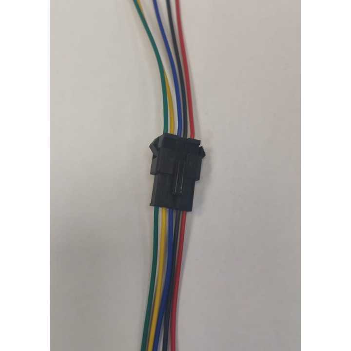 Cablu cu mufa 5 Pini Tata/Mama mic negru JST SM 2B