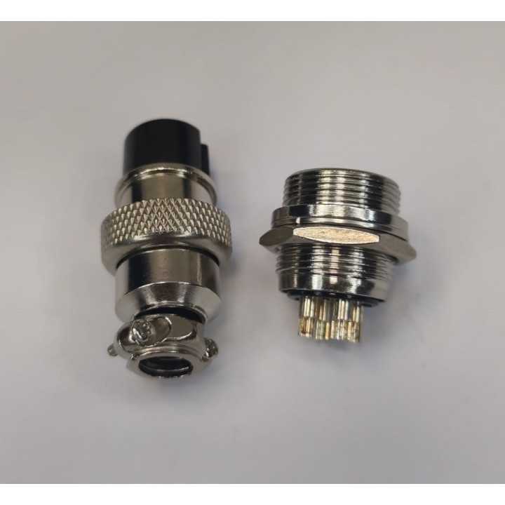 Conector MICROFON MARE 4 Pini set Mama+Tata 20 mm