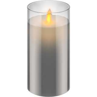 Lumanare LED Real Wax din sticla 7.5x15cm 3x AAA Goobay 60372