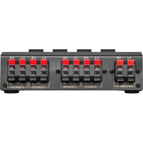 Selector difuzoare stereo pentru a conecta pana la 4 perechi de difuzoare Goobay