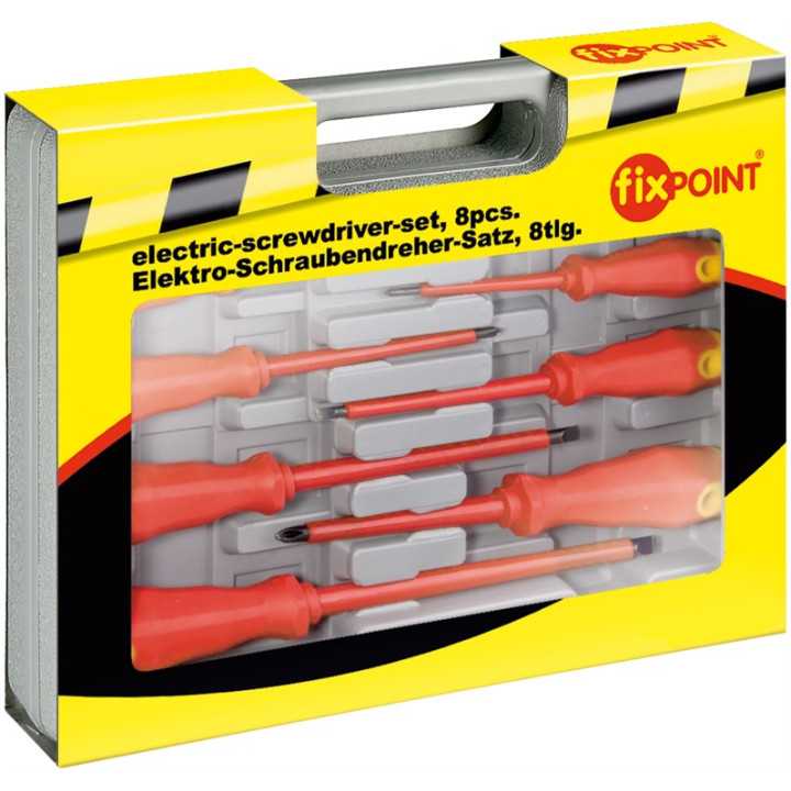 Set 8 surubelnite 3x cruce 4x drepte 1x creion de faza Fixpoint