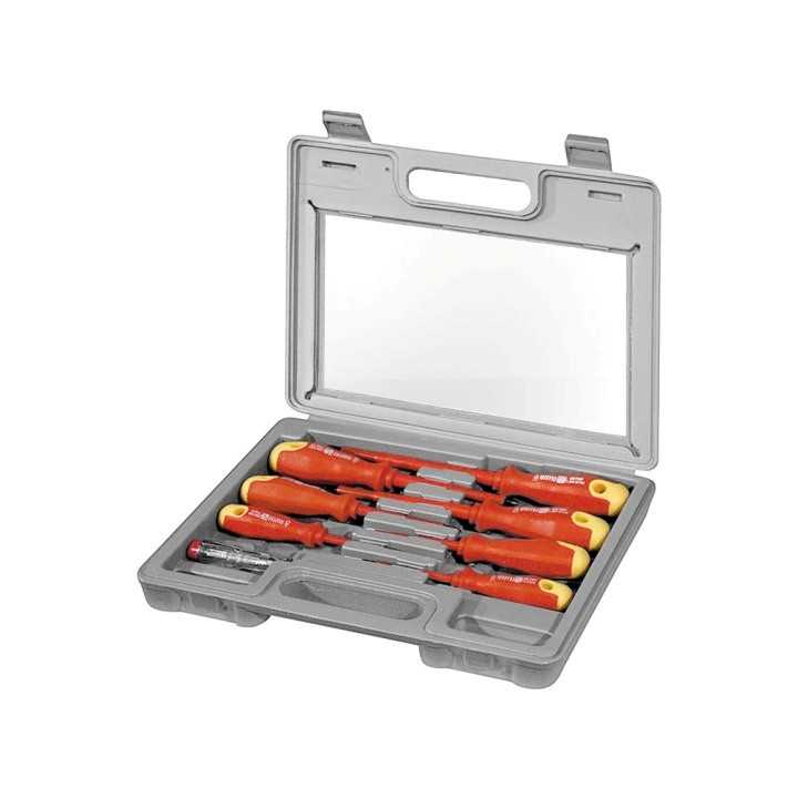 Set 8 surubelnite 3x cruce 4x drepte 1x creion de faza Fixpoint