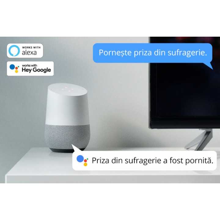 Priza Smart WIFI CONNECT P3 TUYA Kruger&Matz +timer/masurare consum de energie