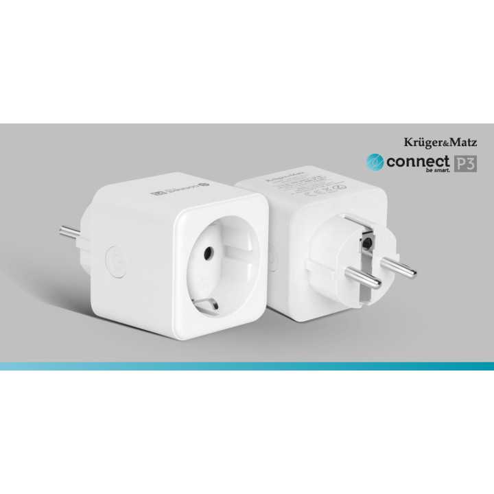 Priza Smart WIFI CONNECT P3 TUYA Kruger&Matz +timer/masurare consum de energie