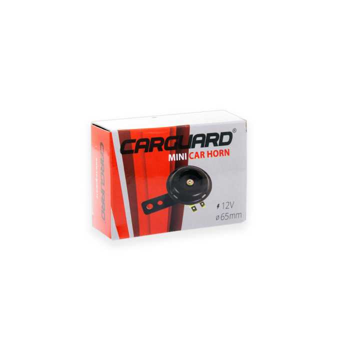 Mini clacson auto 12V 65mm bobina din aluminiu Carguard