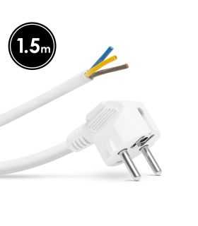 Cablu de retea montabil de 1.5m 3x1.5 mm2 alb cu stecher/fire libere delight