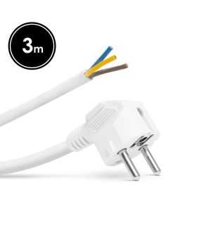 Cablu de retea montabil 3m 3x1.5mm2 alb cu stecher/fire libere delight