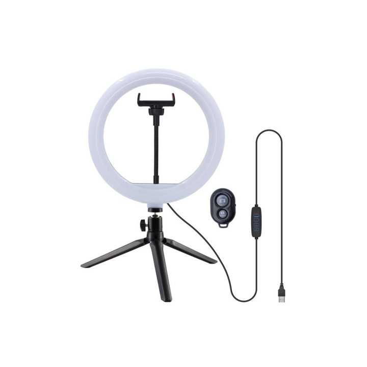 Lampa circulara Well 10" cu trepied masa telecomanda