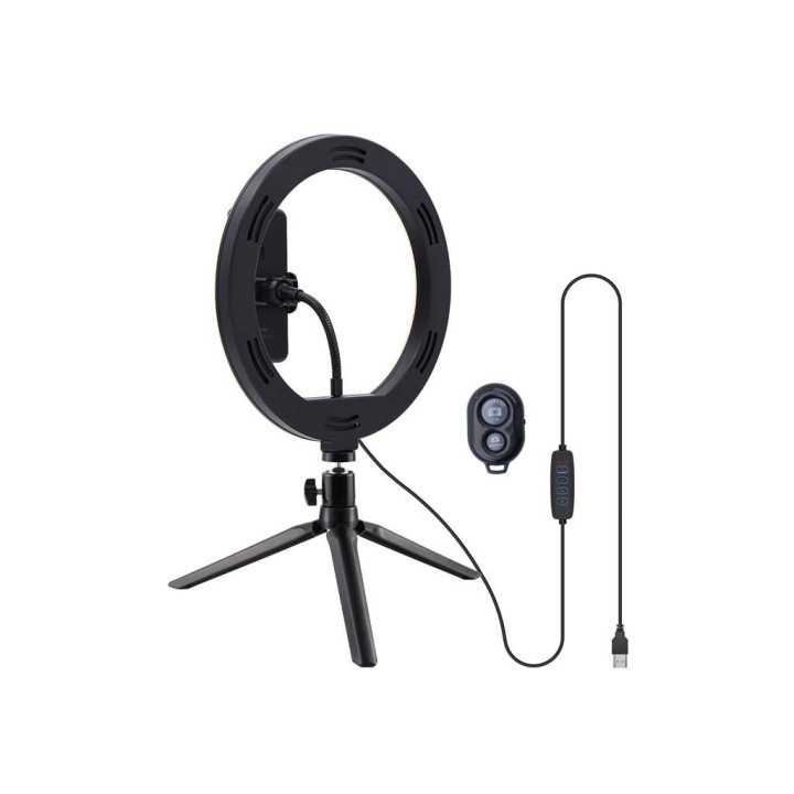 Lampa circulara Well 10" cu trepied masa telecomanda