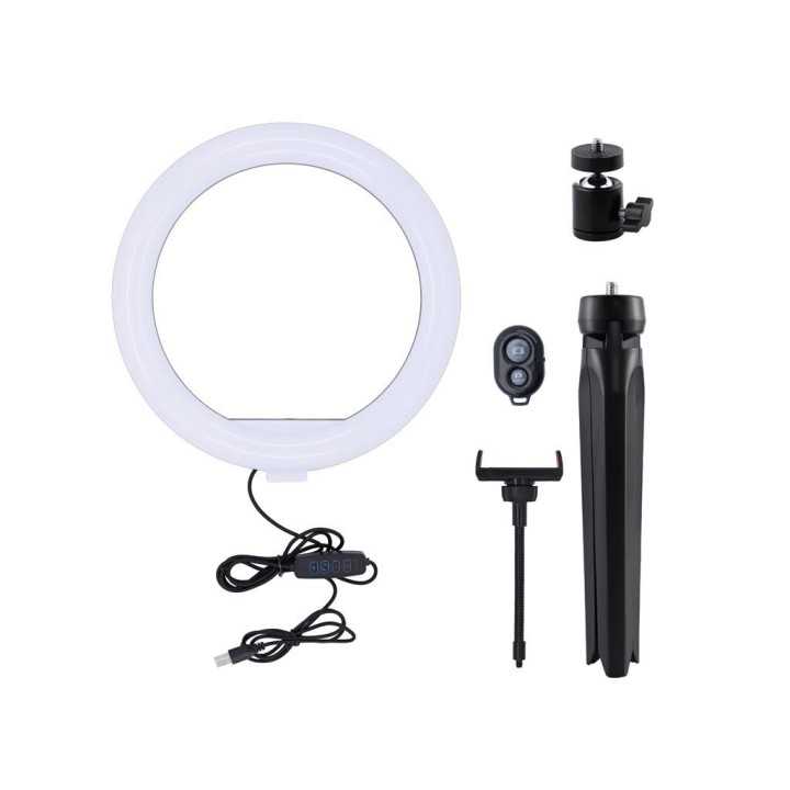 Lampa circulara Well 10" cu trepied masa telecomanda