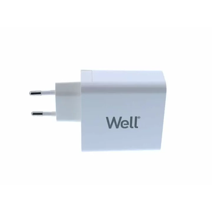 Incarcator retea Well 1x USB-A QC3.0 2x USB type C PD 65W PPS