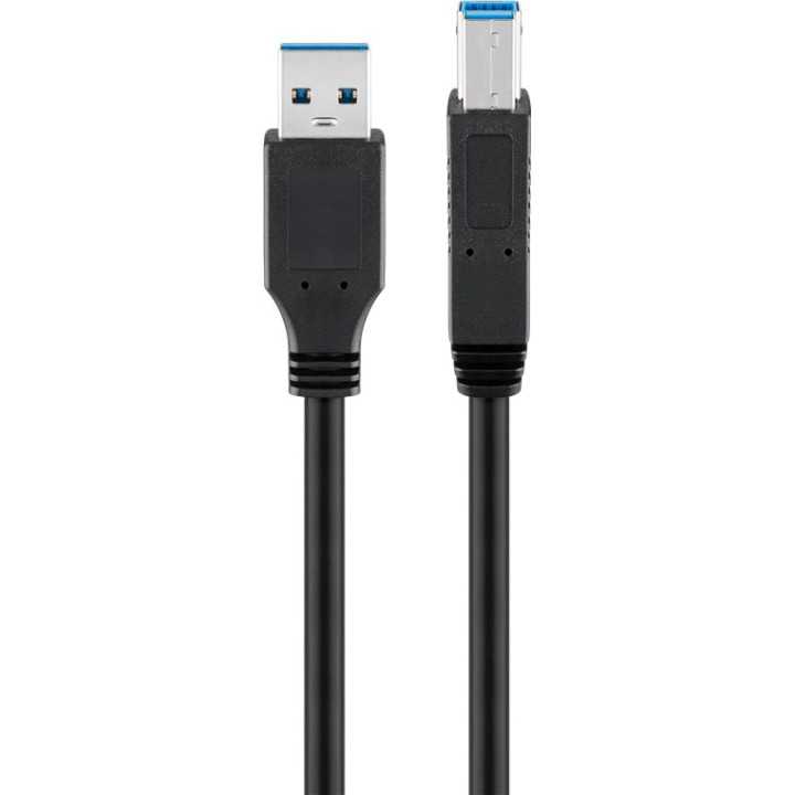 Cablu imprimanta SuperSpeed Gbit/s USB3.0 A tata - USB B tata 1m Goobay 95719
