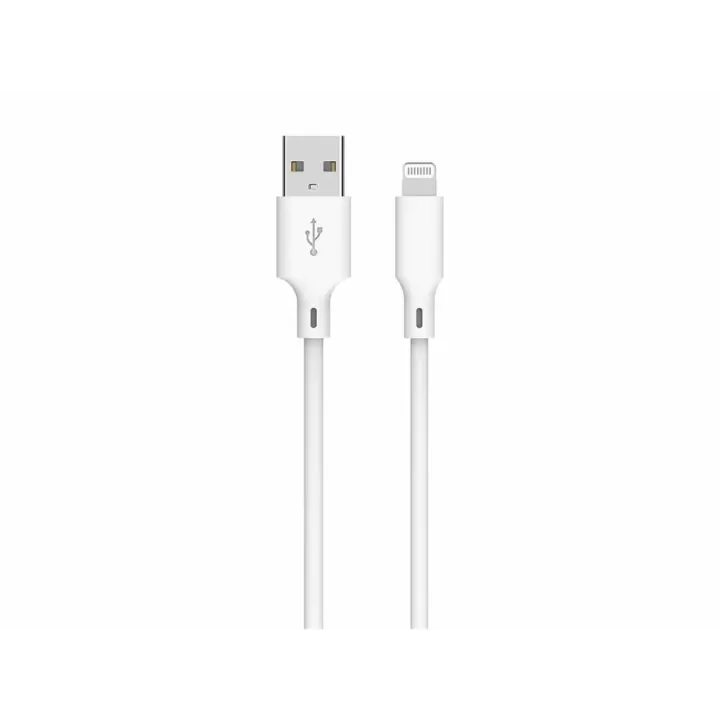 Cablu USB2.0 A tata - Lightning 2m 2.4A alb Well