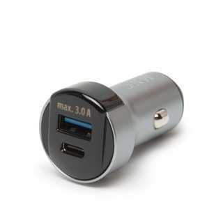 Adaptor bricheta auto bricheta - USB type C / PD +USB cu Incarcare rapida QC3.0 18W delight 55025