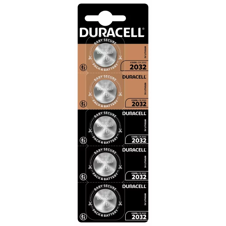 Set baterii buton litiu Duracell CR2032 3V 5buc blister