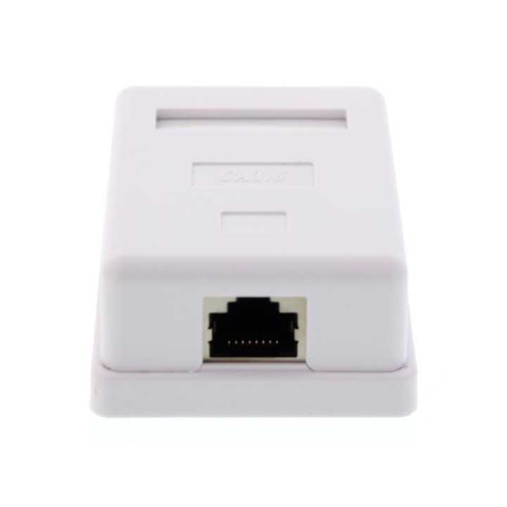 Priza simpla FTP cat6 RJ45 ecranat pe tencuiala Well