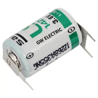 Baterie 1/2AA Lthium 3.6V 25.15x14.55mm + lamele SAFT LS14250