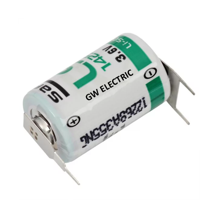 Baterie 1/2AA Lthium 3.6V 25.15x14.55mm + lamele SAFT LS14250