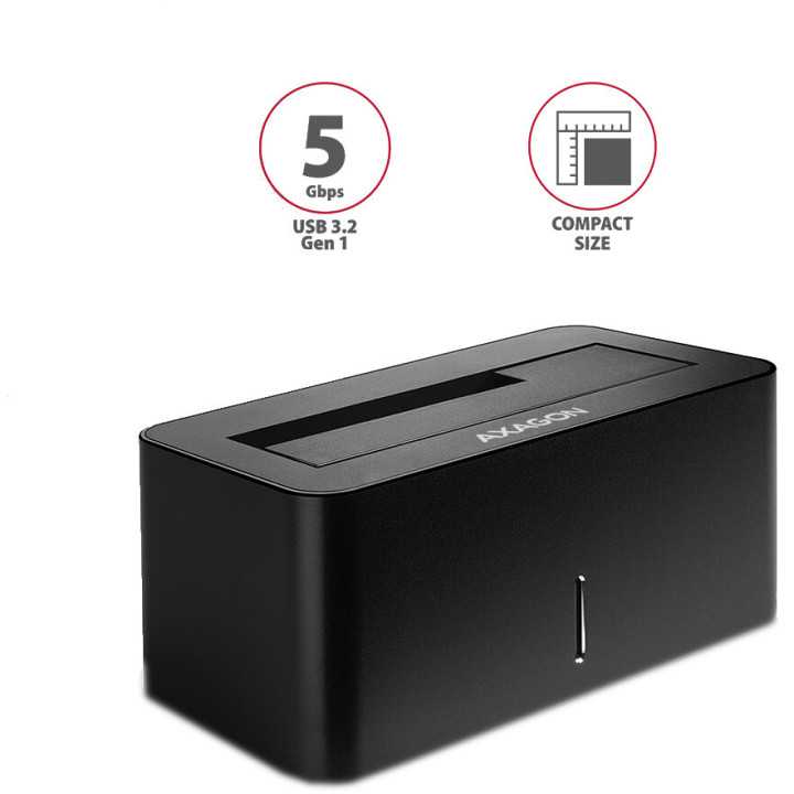 Rack Docking Station 2,5" 3.5" AXAGON ADSA-SN USB3.0 - 1x SATA 6GB HDD