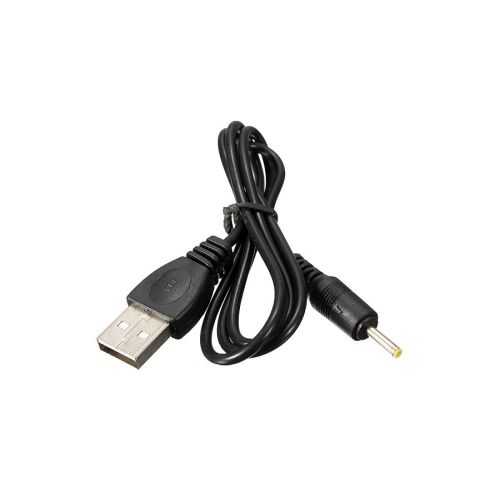 Cablu USB A mufa - DC 2.5/0.7 mufa drept negru 0.8m 5-50°C AKYGA AK-DC-02