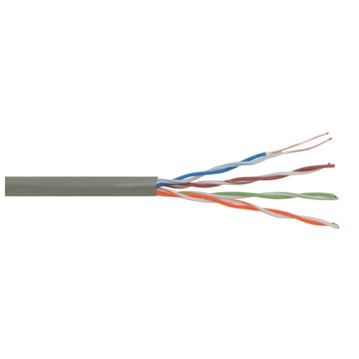 Cablu UTP Cat 5e CCA fire interioare 1 x 24 AWG x 2 x 4 solide exterior 55mm pret 1m DELIGHT 20016