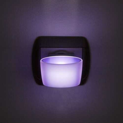 Lumina de veghe LED cu senzor tactil violet 1 LED 1W 6x4x5 cm PHENOM