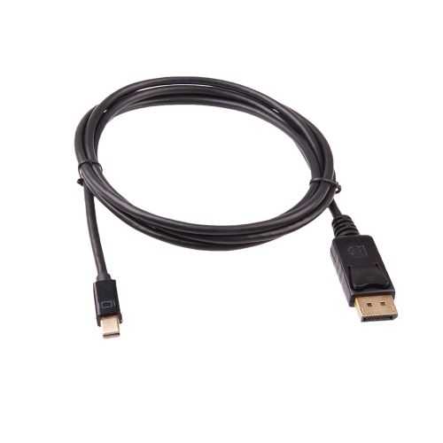 Cablu video mini DisplayPort tata la DisplayPort tata 1.8m contacte aurite negru