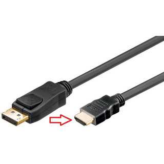Cablu DisplayPort tata la HDMI A tata 4K UHD 3840x2160P 29Hz contacte aurite
