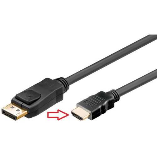 Cablu DisplayPort tata la HDMI A tata 4K UHD 3840x2160P 29Hz contacte aurite