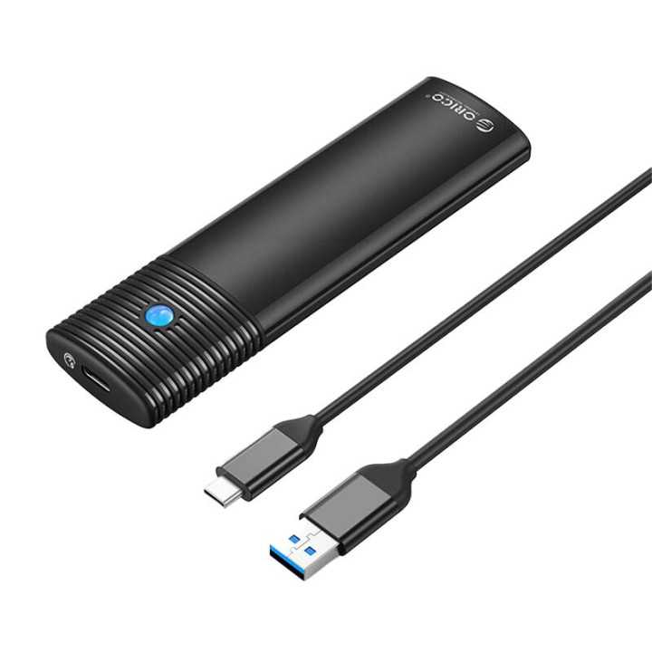 Rack SSD USB3.2 GEN1 NVMe M.2 Orico PWM2-G2A-BK negru cablu 15cm USB3.2 GEN1 10Gbps USB Type C - USB-A