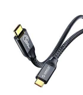 Cablu 100W 4K60Hz USB Type C - USB Type C 1m Gen2.2 20Gbps negru Orico CM32-10-BK