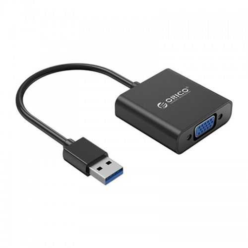 Cablu adaptor USB3.0 tata la VGA mama Orico UTV-BK negru 1920x1080P Windows