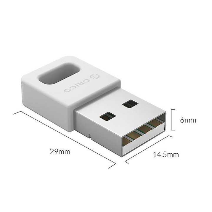 Adaptor bluetooth V4.0 clasa2 20m Orico BTA-409-WH alb