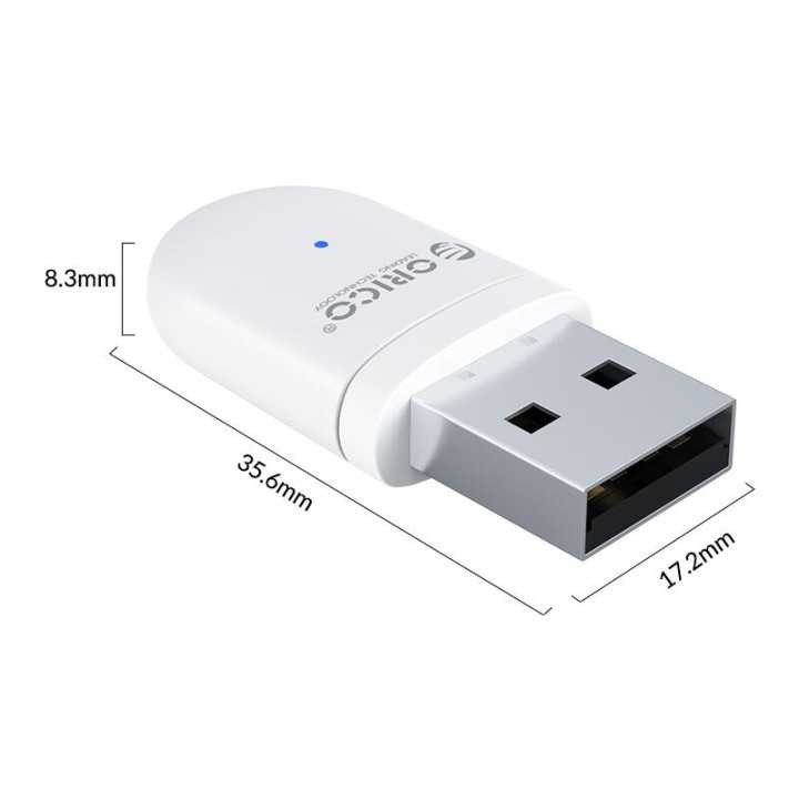 Adaptor bluetooth V5.0 20m clasa2 PC/Nintendo Switch/PS4/PS4 Pro Orico BTA-SW01-WH alb