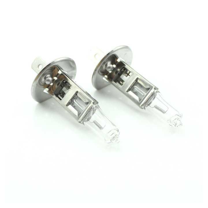 Set de 2 becuri Halogen H1 55W, +50% Intensitate LONG LIFE intensitate 12V Carguard