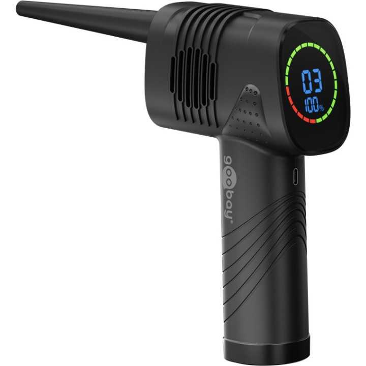 Suflanta de aer mobila 35000rpm pentru curatare fara contact a accesoriilor PC etc.Goobay 61667