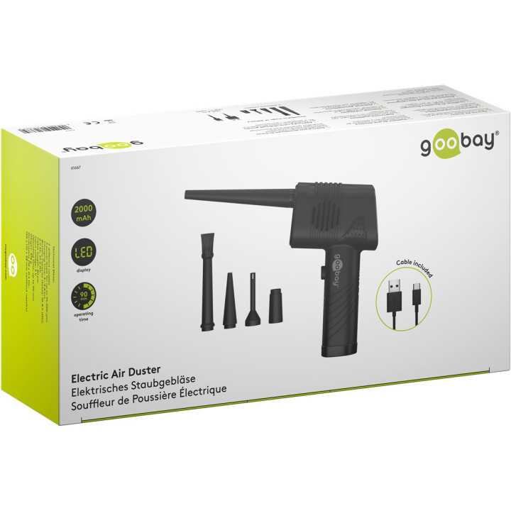 Suflanta de aer mobila 35000rpm pentru curatare fara contact a accesoriilor PC etc.Goobay 61667