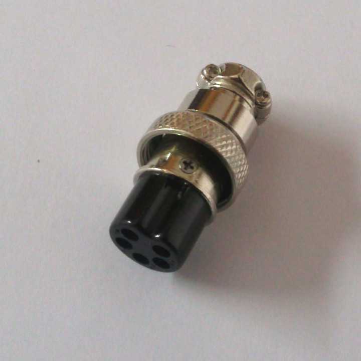 Conector MICROFON MARE 5 Pini set Mama+Tata 20 mm