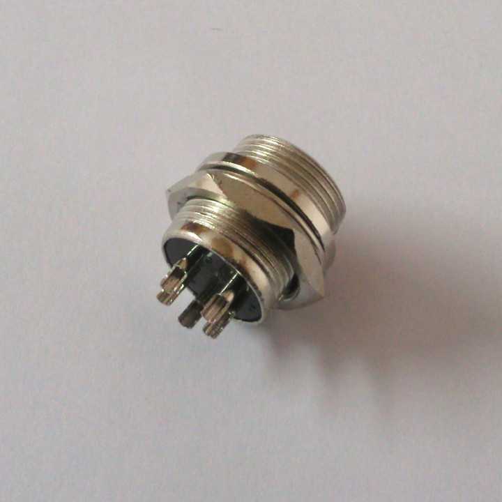 Conector MICROFON MARE 5 Pini set Mama+Tata 20 mm