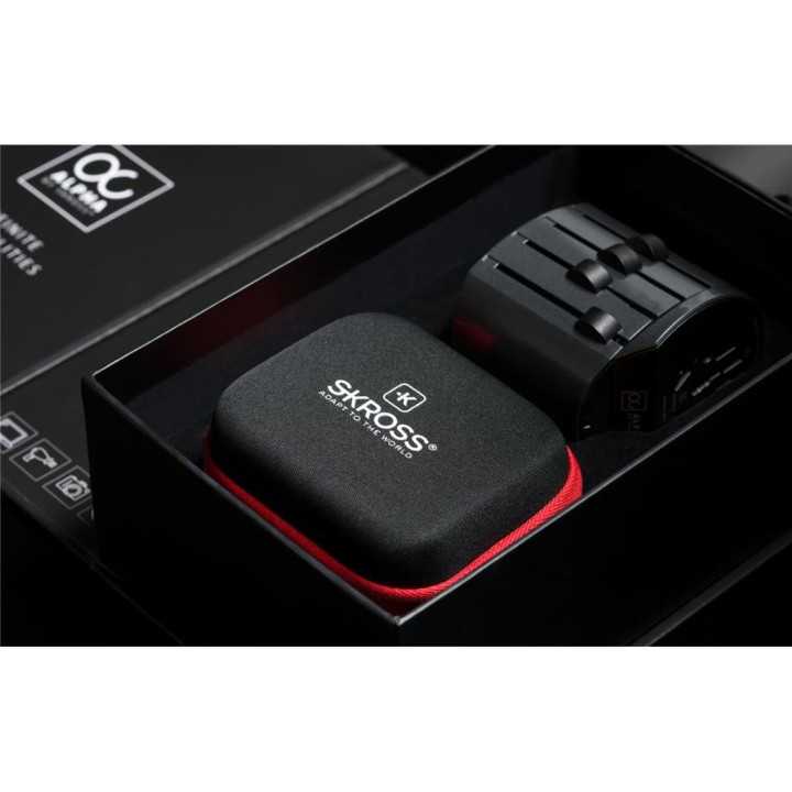 Adaptor priza universal Skross Alpha 1.1041 Australia China Marea Britanie SUA Japonia Elvetia Italia Brazilia