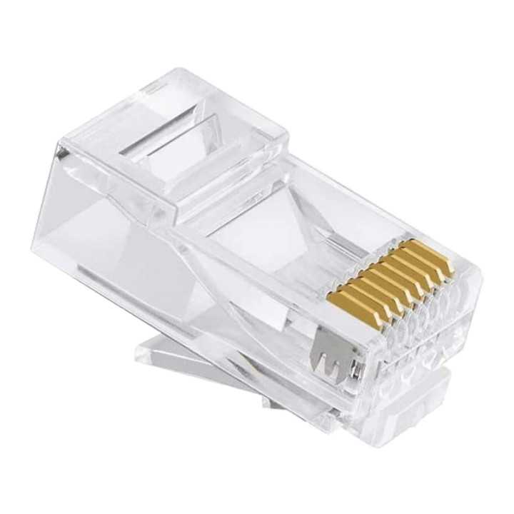 Mufa RJ45 8P8C CAT5E PASS THROUGH EMTEX EMT-PR5-UTP TEL0071S