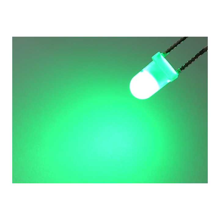 LED verde 3mm 12V OptoSupply OSG5DA3134A-12
