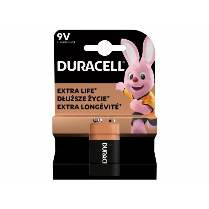 Baterie alcalina DURACELL 9V 6LR61 MN1604