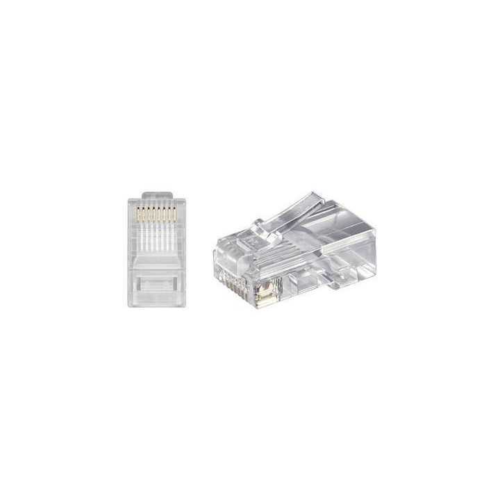 Mufa internet RJ45 CAT5 8p8c cablu push rotund