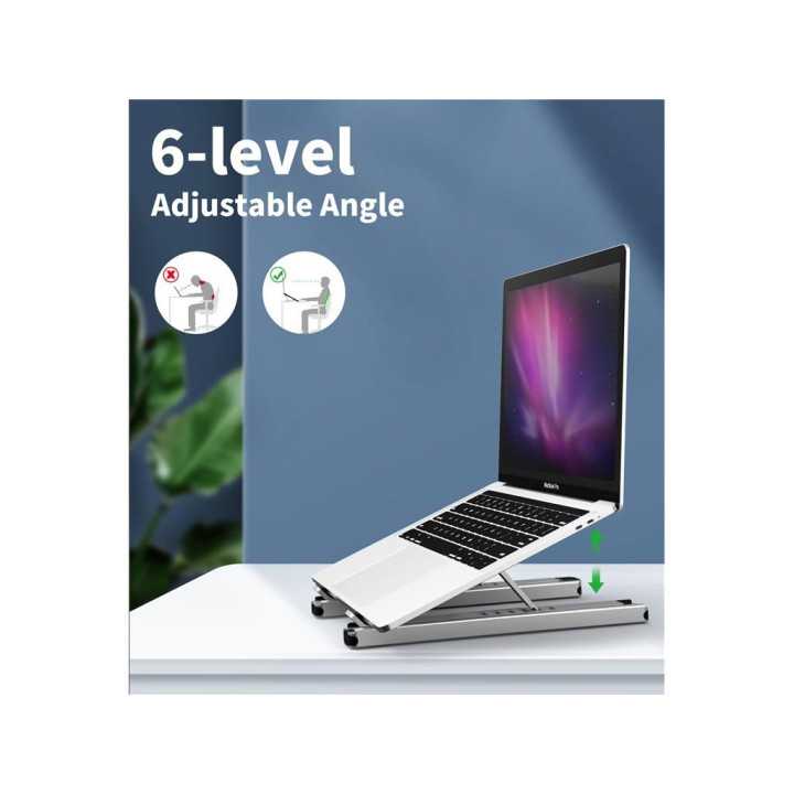 Stand laptop 9in1 si HUB USB type C docking station reglabil aluminiu Choetech HUB-M43-SL-V1