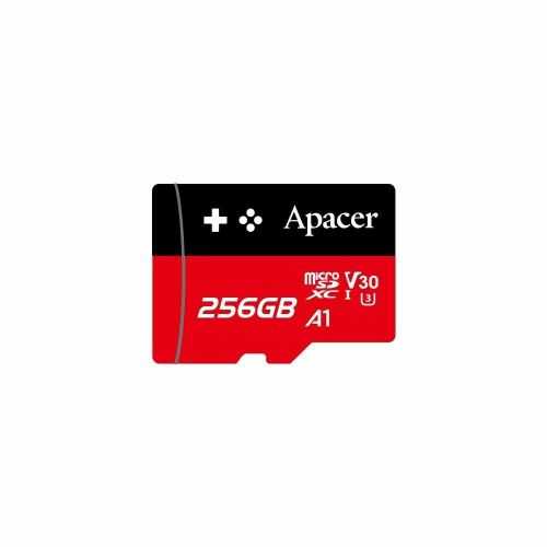 Card microSDXC UHS-I U3 V30 A1 Gaming Apacer 256GB R100 AP256GMCSX10U7-RAGC