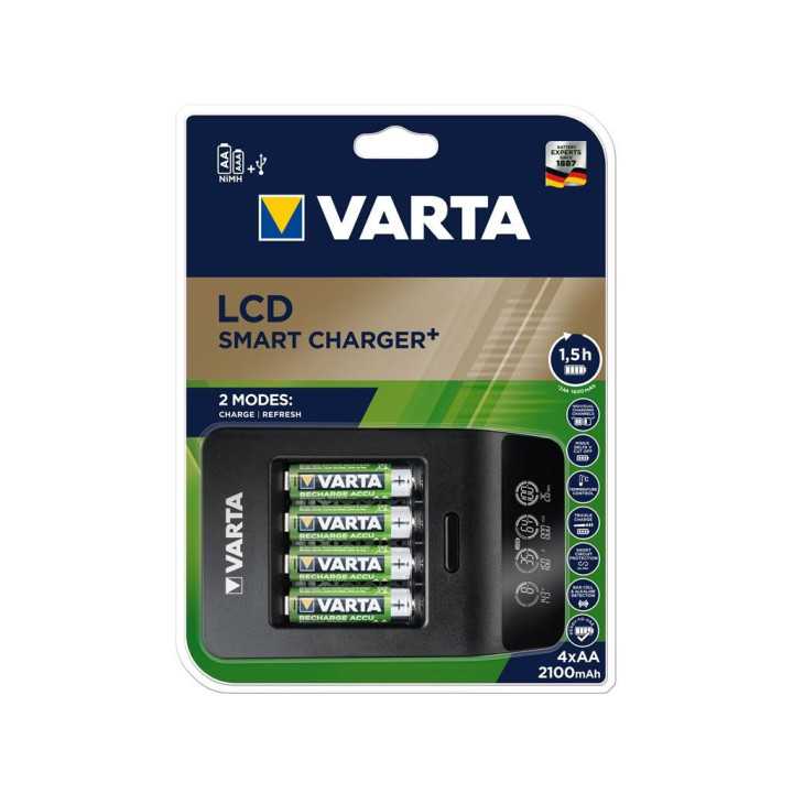 Incarcator Varta LCD Smart Charger+ 57684 NiMH AAA AA + 4 acumulatori AA 2100 mAh