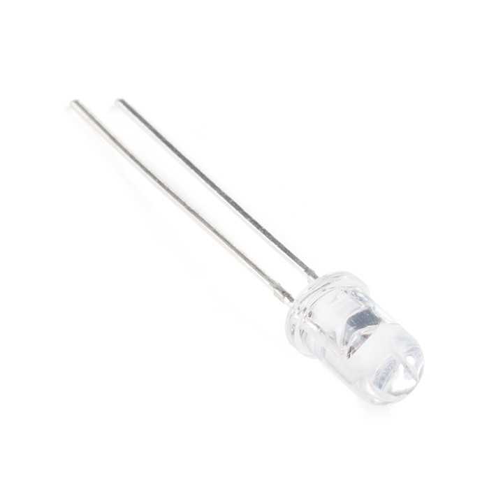 LED 5mm 12V lumina alb rece OptoSupply OSW57L5A31A-12V