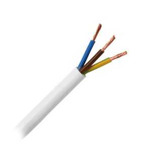 Cablu electric MYYM H05VV-F cupru 3x1.5mm alb rotund 3500W 16A