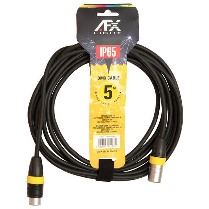 Cablu PROFESIONAL DMX IP65 XLR tata - XLR mama 5m 18-5558 BST